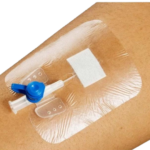 Plasture fixare branula din plastic steril 6x8cm, rezistent la apa