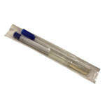 Recoltor exudat faringian cu mediu Amies, in tub, cu tija din plastic + bumbac, steril, ambalat individual la blister