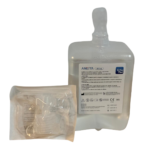 Barbotor / umidificator oxigen preumplut cu apa sterila 500 / 550 ml, prevazut cu conector / adaptor